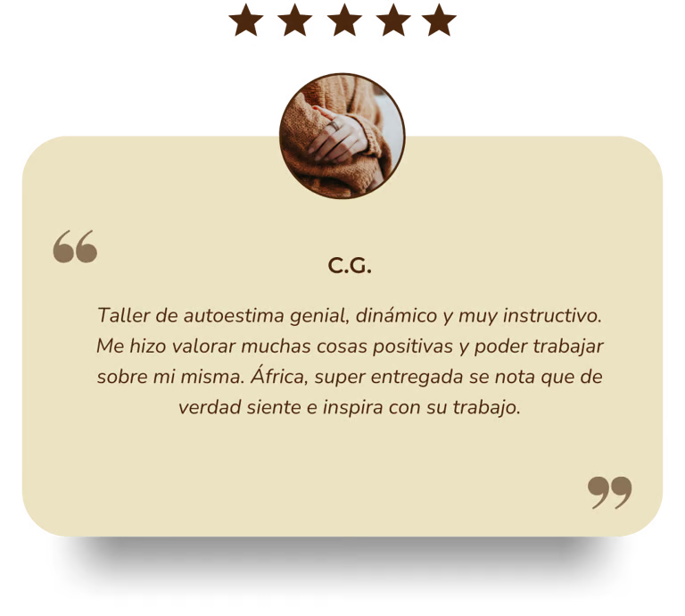 Comentario positivo de un testimonio