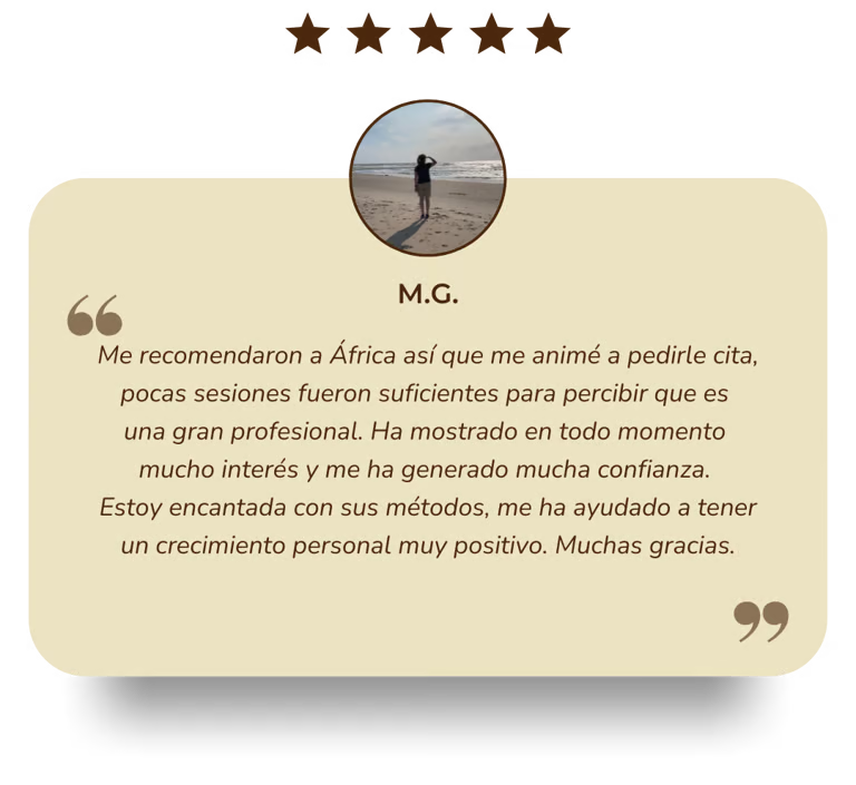 Comentario positivo de un testimonio